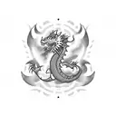 CGP-inspired sales graph with a dragon twist tattoo design idea