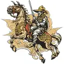 don quixote's spear tattoo design idea