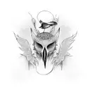 tato crows tattoo design idea