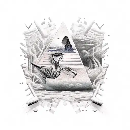 patience and work tattoo design idea