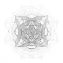 metatron cube tattoo design idea