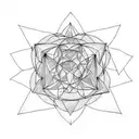 metatron cube tattoo design idea