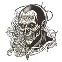 Crush the antichrist  tattoo design idea