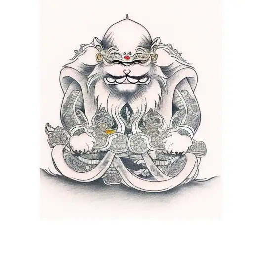 Three Wise Monkeys  tattoo design idea
