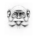 Three Wise Monkeys  tattoo design idea