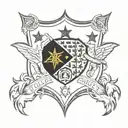 Combine the Malaga CF logo with a Rosaledal, symbolizing your passion for both your favorite team and your occupation tattoo design idea