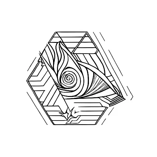 prism rainbow fire earth water air tattoo design idea