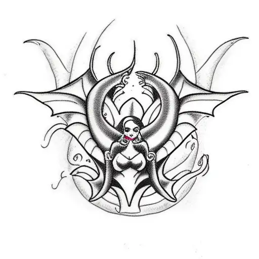 succubus womb tattoo tattoo design idea