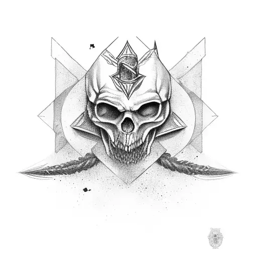 lobanja, anarhija,anagram,slobodno zidarstvo, assassins tattoo design idea