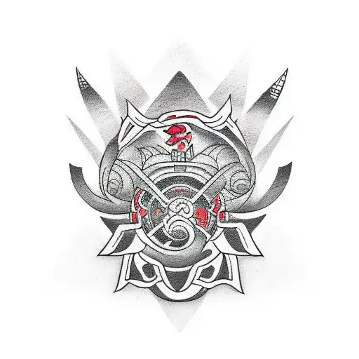 Create a tattoo design that depicts the energy and movement of a sports stadium tattoo design idea
