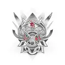 Create a tattoo design that depicts the energy and movement of a sports stadium tattoo design idea