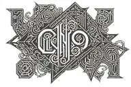 lonso ambigram tattoo tattoo design idea