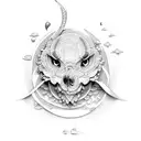 peg beach tattoo design idea