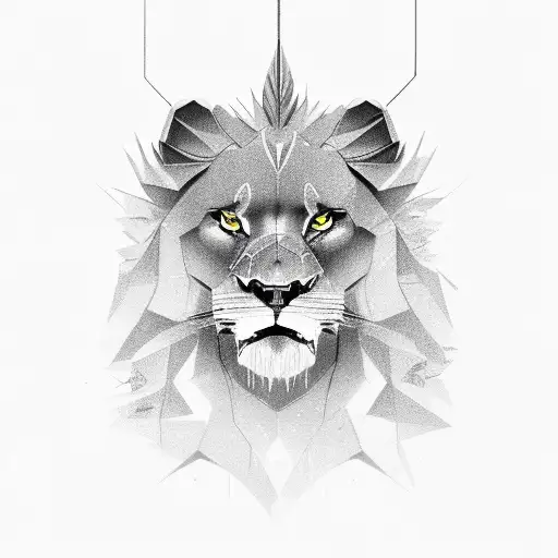 Lion Tattoo Drawing Tribe Clip Art - Tribal Lioness Tattoo, HD Png Download  , Transparent Png Image - PNGitem