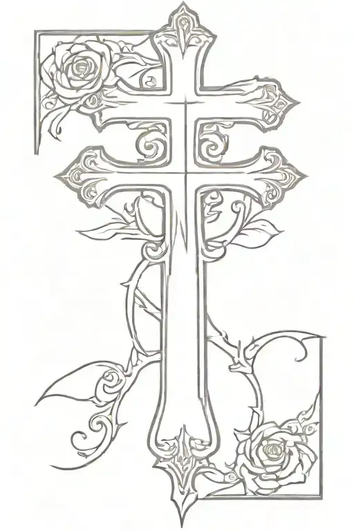 Orthodox cross tattoo tattoo design idea