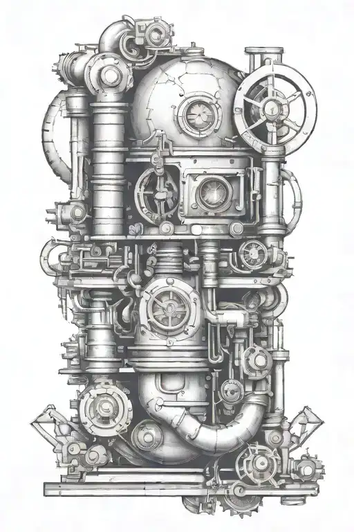industrial maintenance tattoo design idea