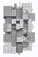 brick wall tattoo design idea