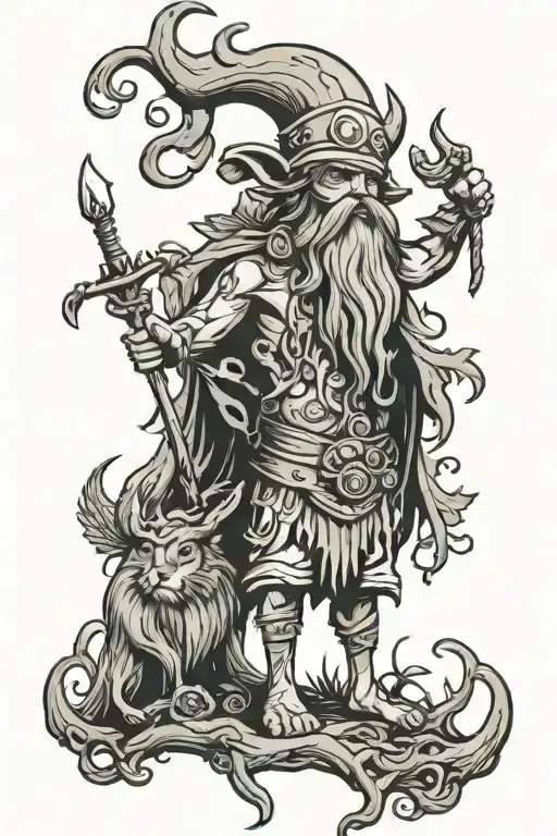 leshy tattoo design idea