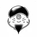 Ahegao tattoo design idea