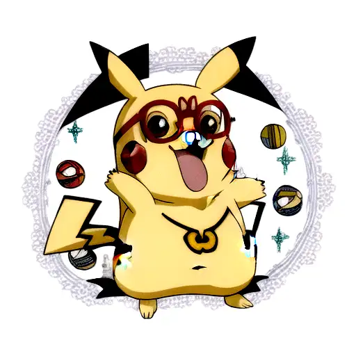 pikachu cosplay Harry Potter tattoo design idea