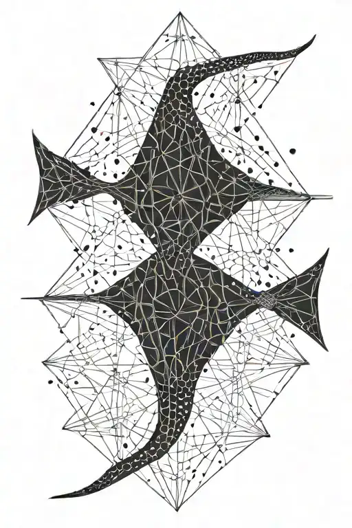 spotted eagle ray tattoo design idea