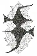 spotted eagle ray tattoo design idea