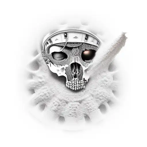 Julio Cesar rostro en partes  tattoo design idea