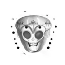 ufo alien abduction tattoo design idea