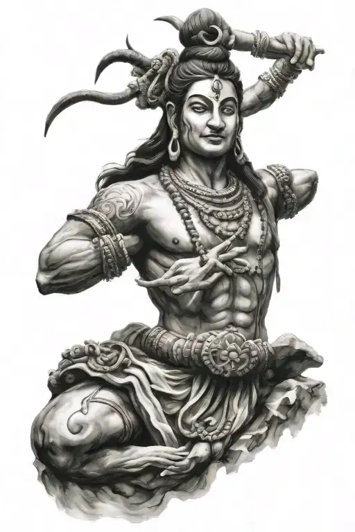 mahadev tattoo design idea