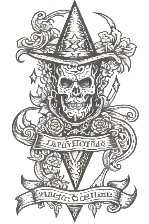 magic tattoo design idea