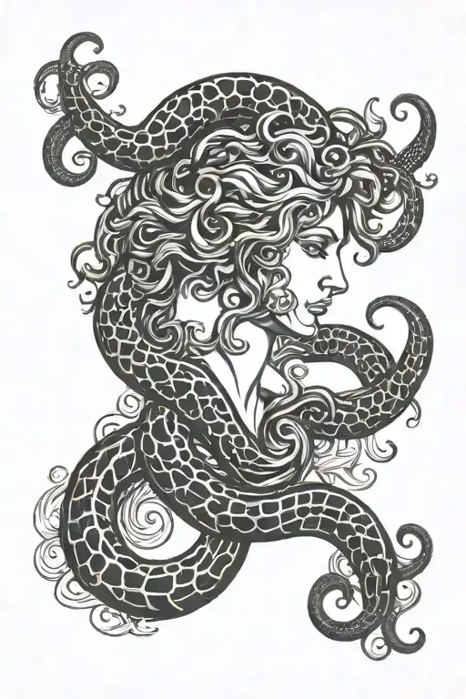 Medusa Snakes ROME  Greek tattoo design idea