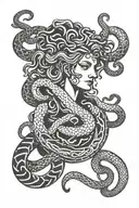 Medusa Snakes ROME  Greek tattoo design idea