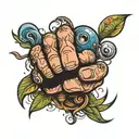 gonzo fist tattoo design idea
