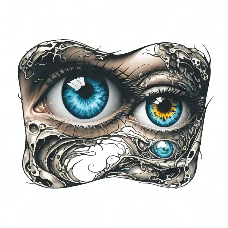 cover up tattoo of eyes tattoo design idea