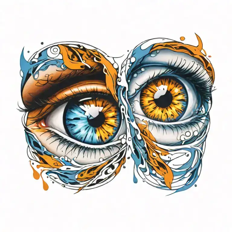 cover up tattoo of eyes tattoo design idea