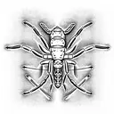 metal scorpion on a techno celtic knot tattoo design idea