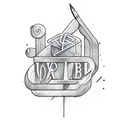 Use handwritten font stye font in a continuous line, do not line break, draw a lettering tattoo style with the text "Lab tattoo design idea