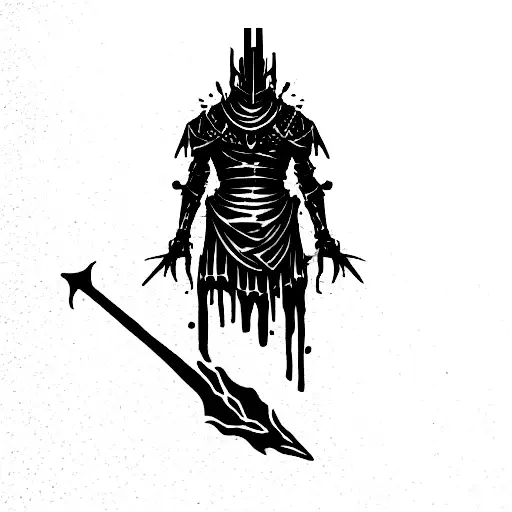 dark souls tattoo design idea