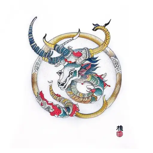 capricorn tattoo design idea