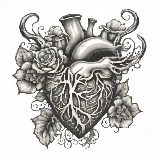 heart Anatomy, sinus curve, Runner, kids Ylvie Elsa   tattoo design idea