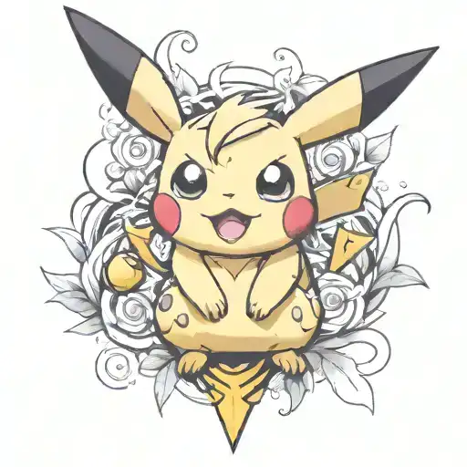 Pokemon Pikachu tattoo design idea