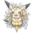 Pokemon Pikachu tattoo design idea