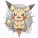 Pokemon Pikachu tattoo design idea