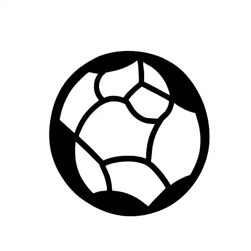 ball soccer and fire tattoo design idea