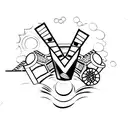 cinema tattoo design idea