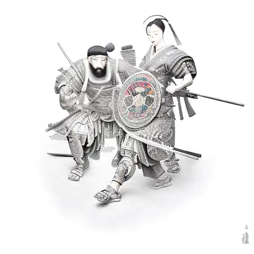 thug, money, renaissance paintings, gladiator, roman empire   tattoo design idea