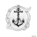 anchor with rope tattoo design idea