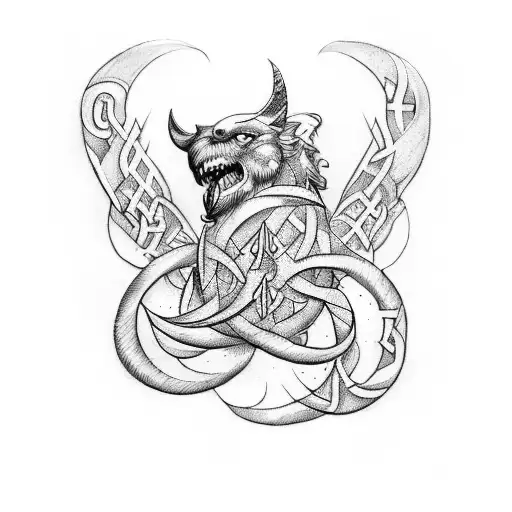 Create a tattoo design inspired by the concept of self-love using Norse mythology alphabet  tattoo design idea