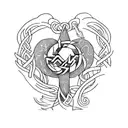 Create a tattoo design inspired by the concept of self-love using Norse mythology alphabet  tattoo design idea