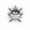 king tut, pyramids, eye of hors, all seeing eye, , camels, desert, palm trees tattoo design idea